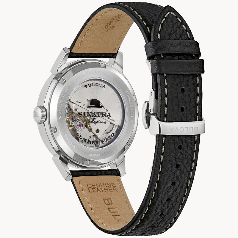 Bulova genuine leather outlet
